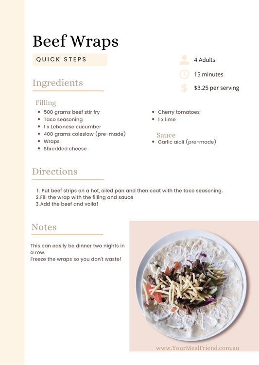 Weekly fast, tasty and nutritious recipes